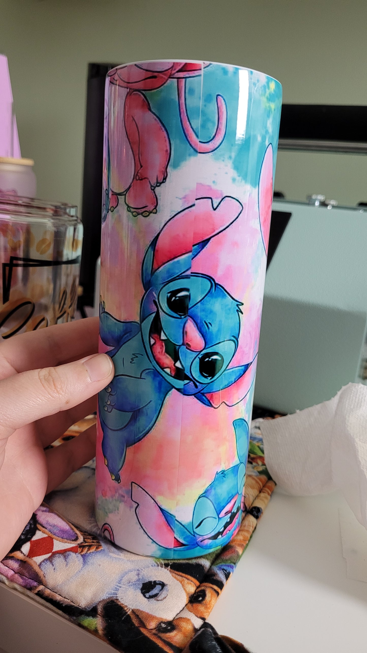 Oopsie Stitch and Angel tumbler