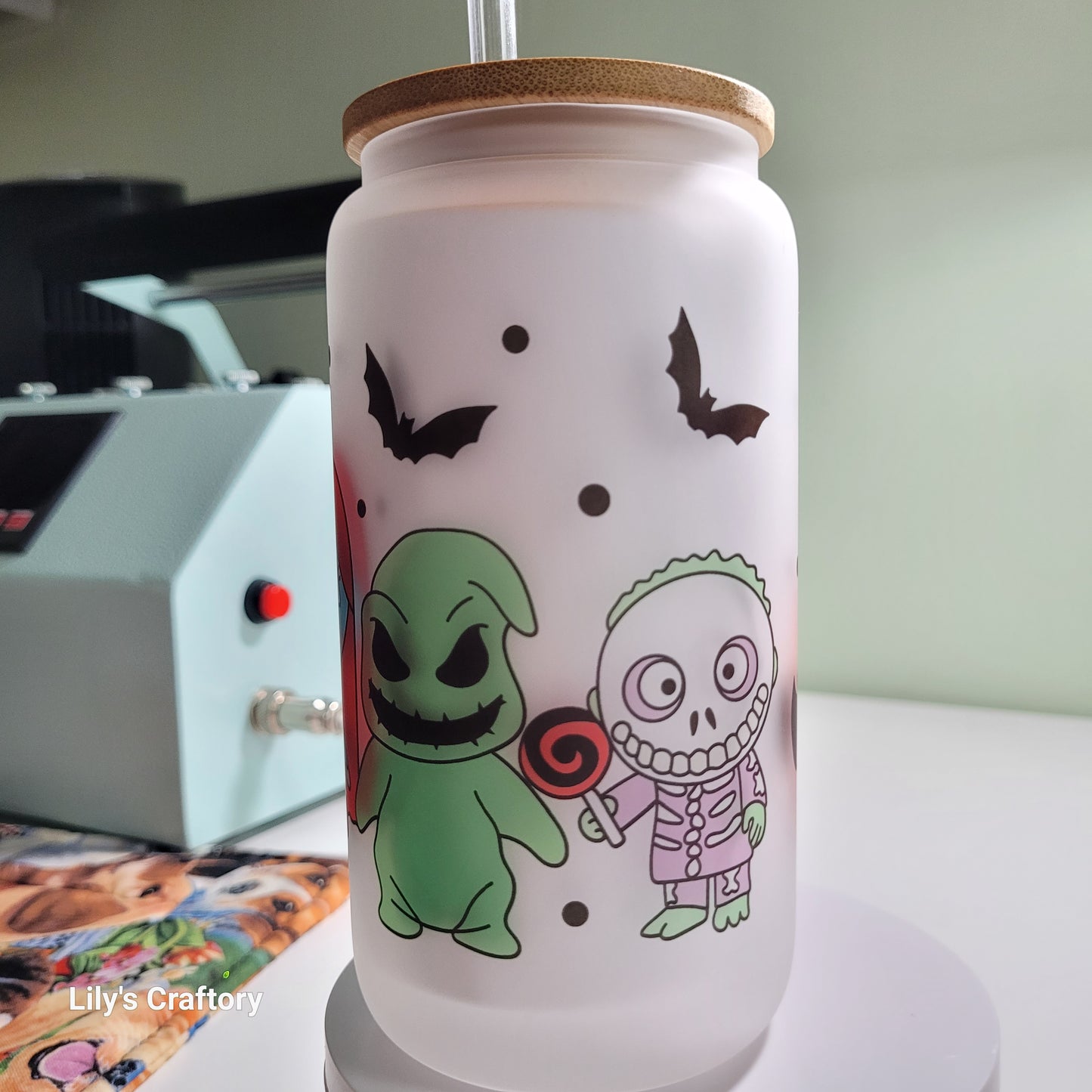 Nightmare Before Christmas Glass