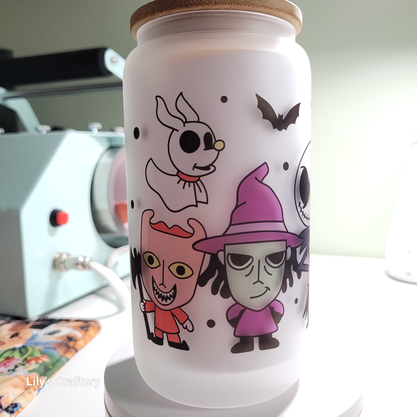 Nightmare Before Christmas Glass