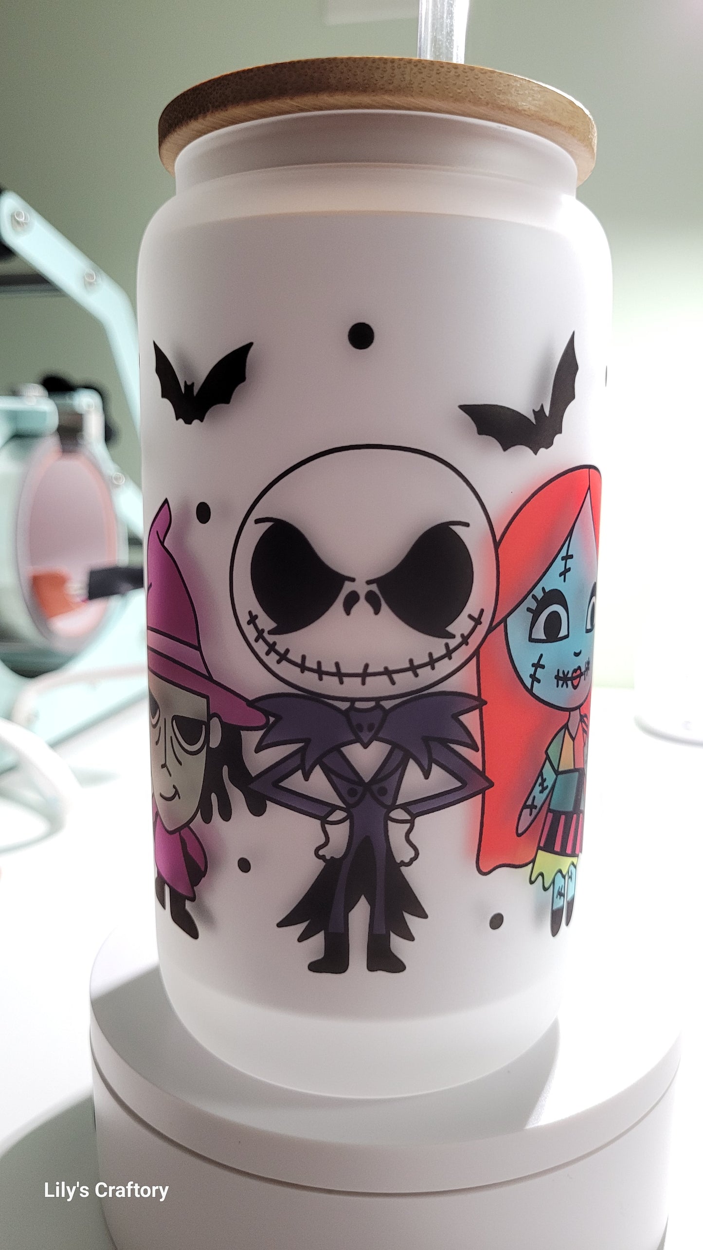 Nightmare Before Christmas Glass