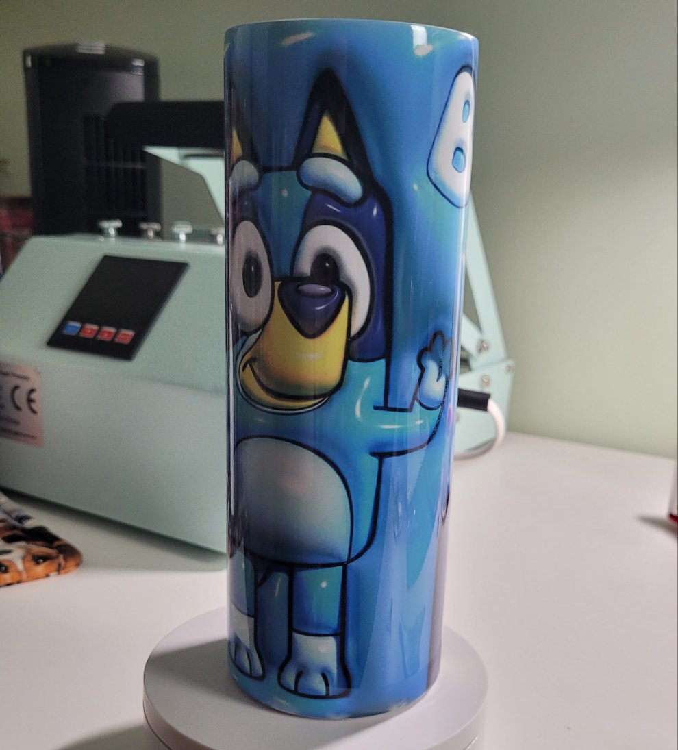 Bluey "3D" tumbler