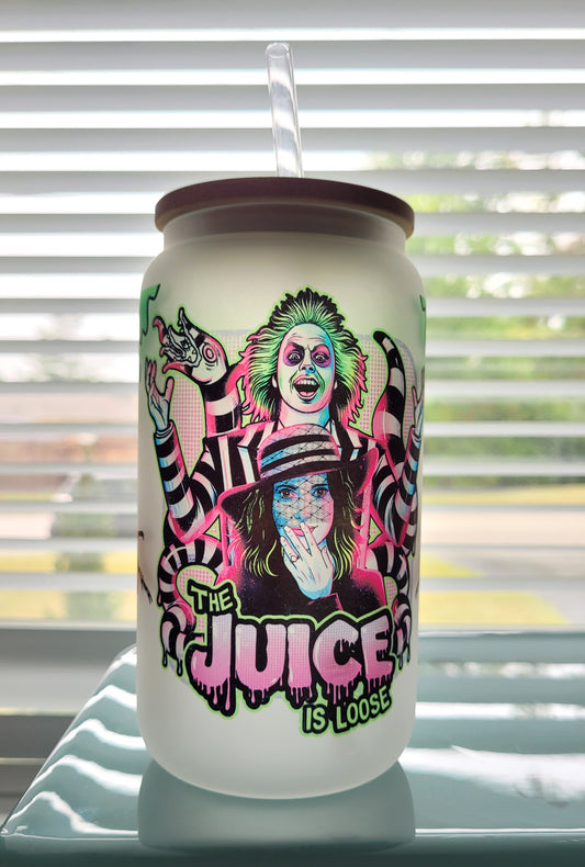 Beetlejuice 16oz Glass