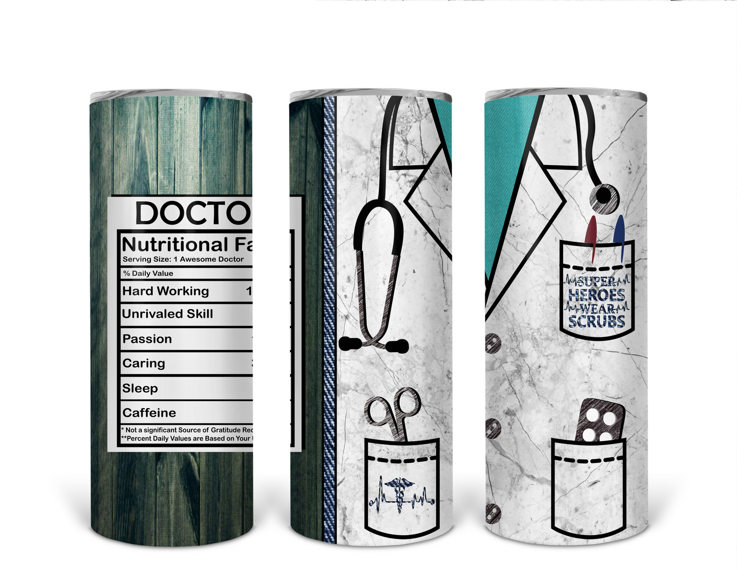 Doctor stainless steel tumbler