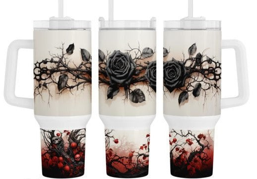 Gothic Rose 40oz tumbler