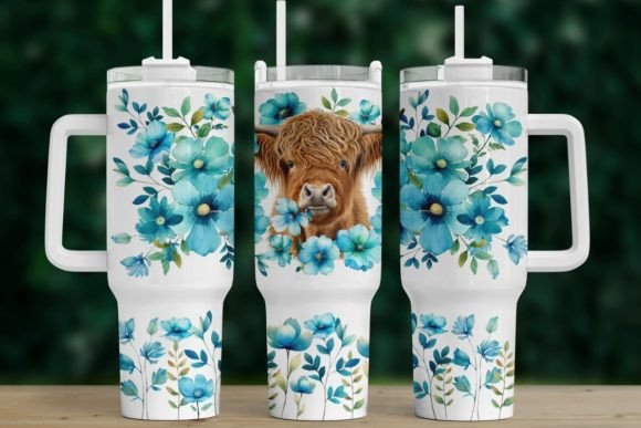 Highland cow 40oz tumbler