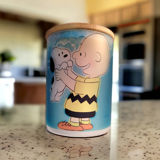 Charlie Brown 15oz Frosted Glass