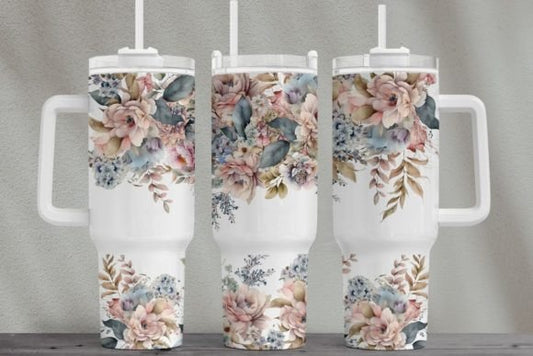 Floral 40oz tumbler