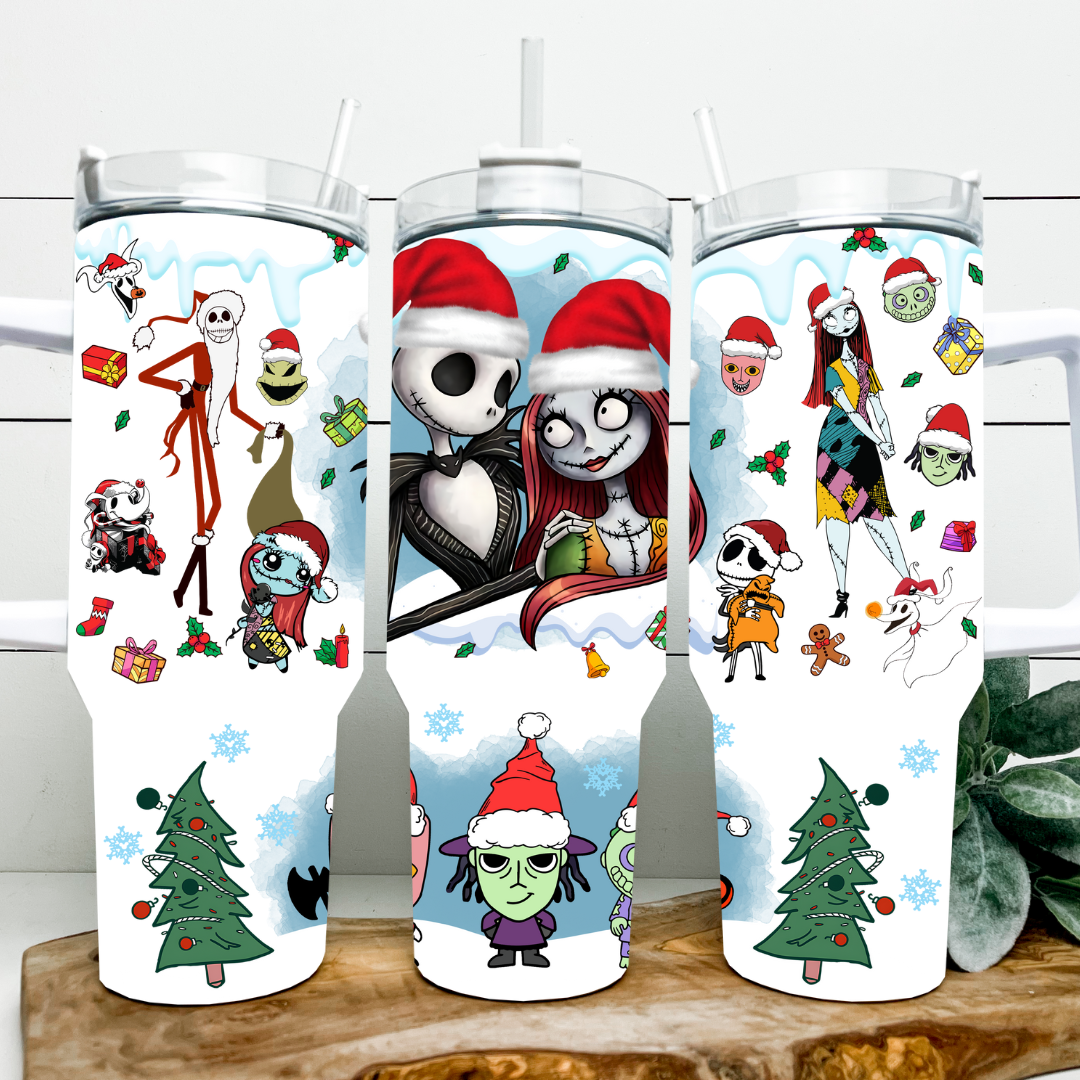 Jack and Sally Nightmare Before Christmas 40oz