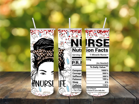 Nurse stainless steel tumbler