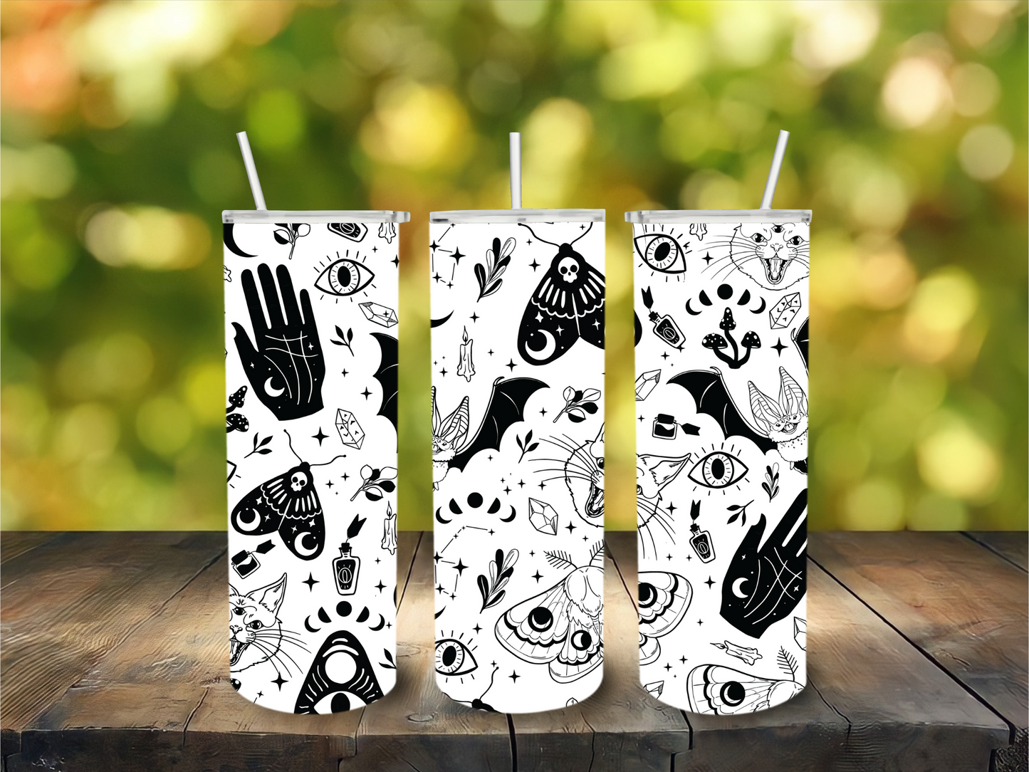 Spooky stainless steel tumbler