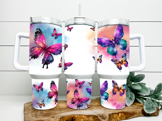 Butterfly 40oz tumbler