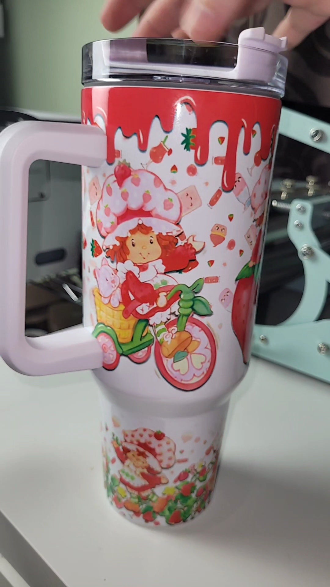 Strawberry Shortcake 80s 40oz tumbler