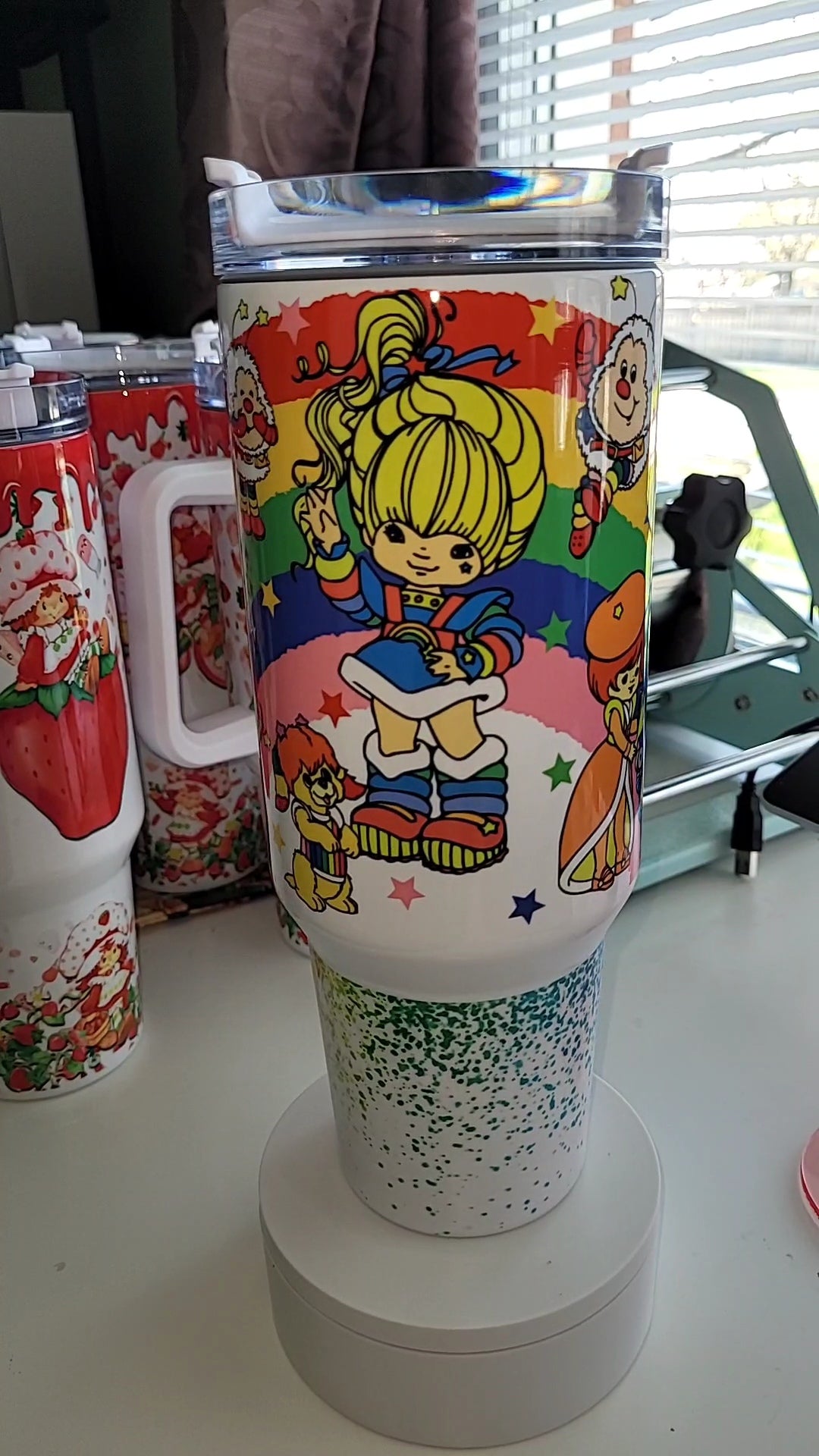 Rainbow Brite 80s 40oz tumbler