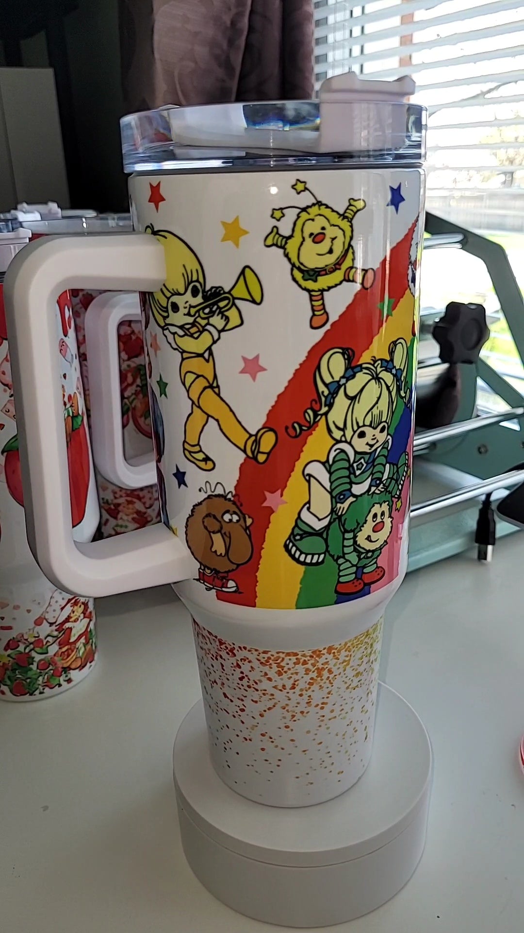 Rainbow Brite 80s 40oz tumbler