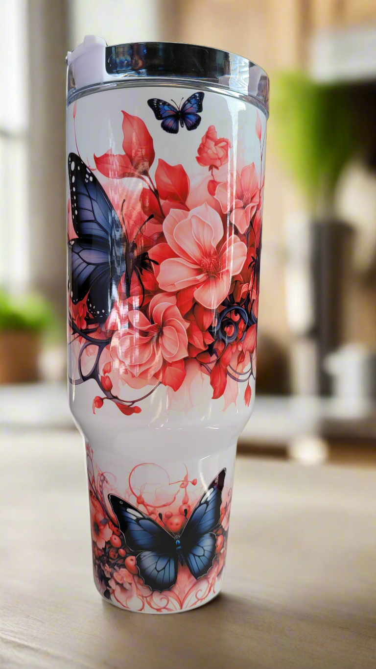 Gothic Butterfly 40oz tumbler