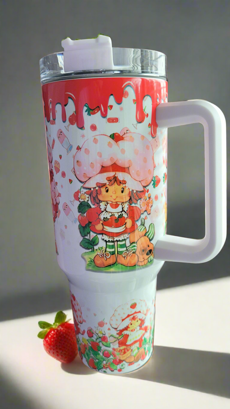 Strawberry Shortcake 80s 40oz tumbler