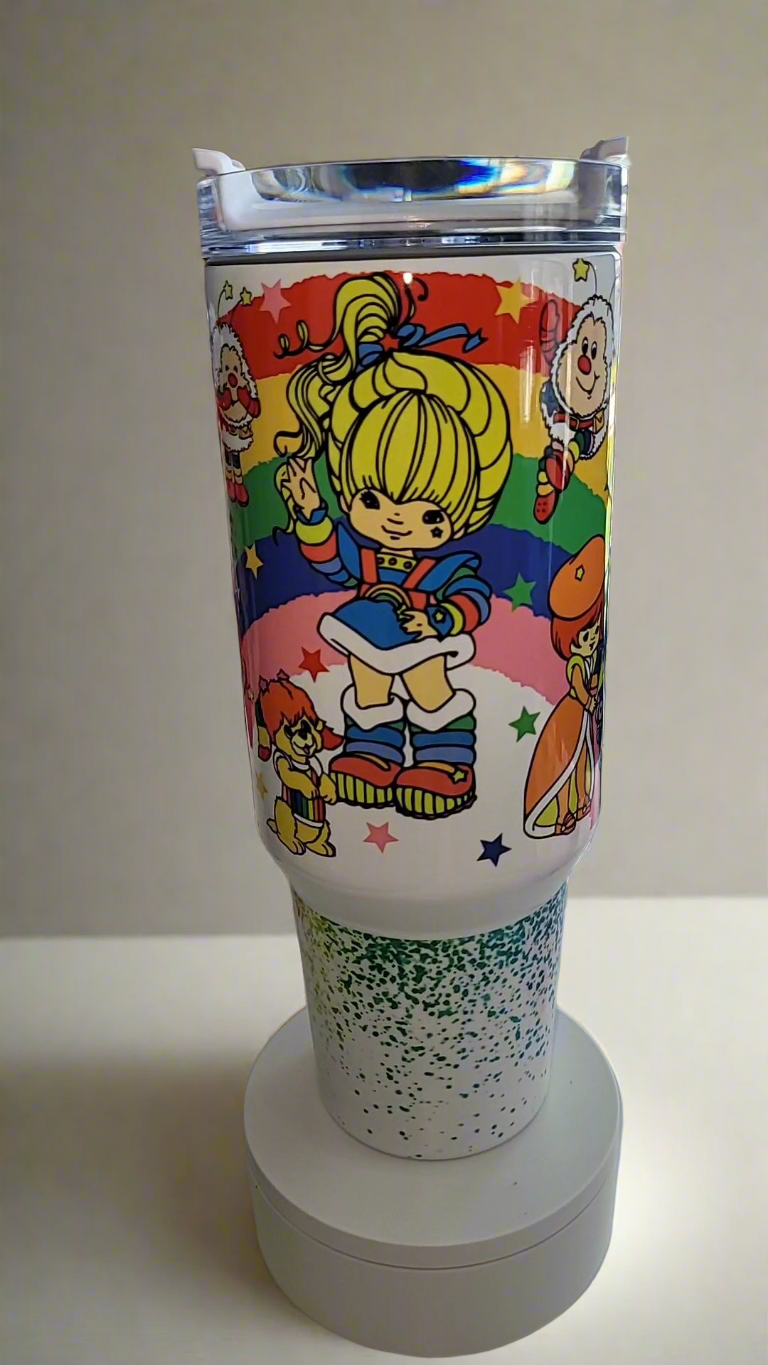 Rainbow Brite 80s 40oz tumbler