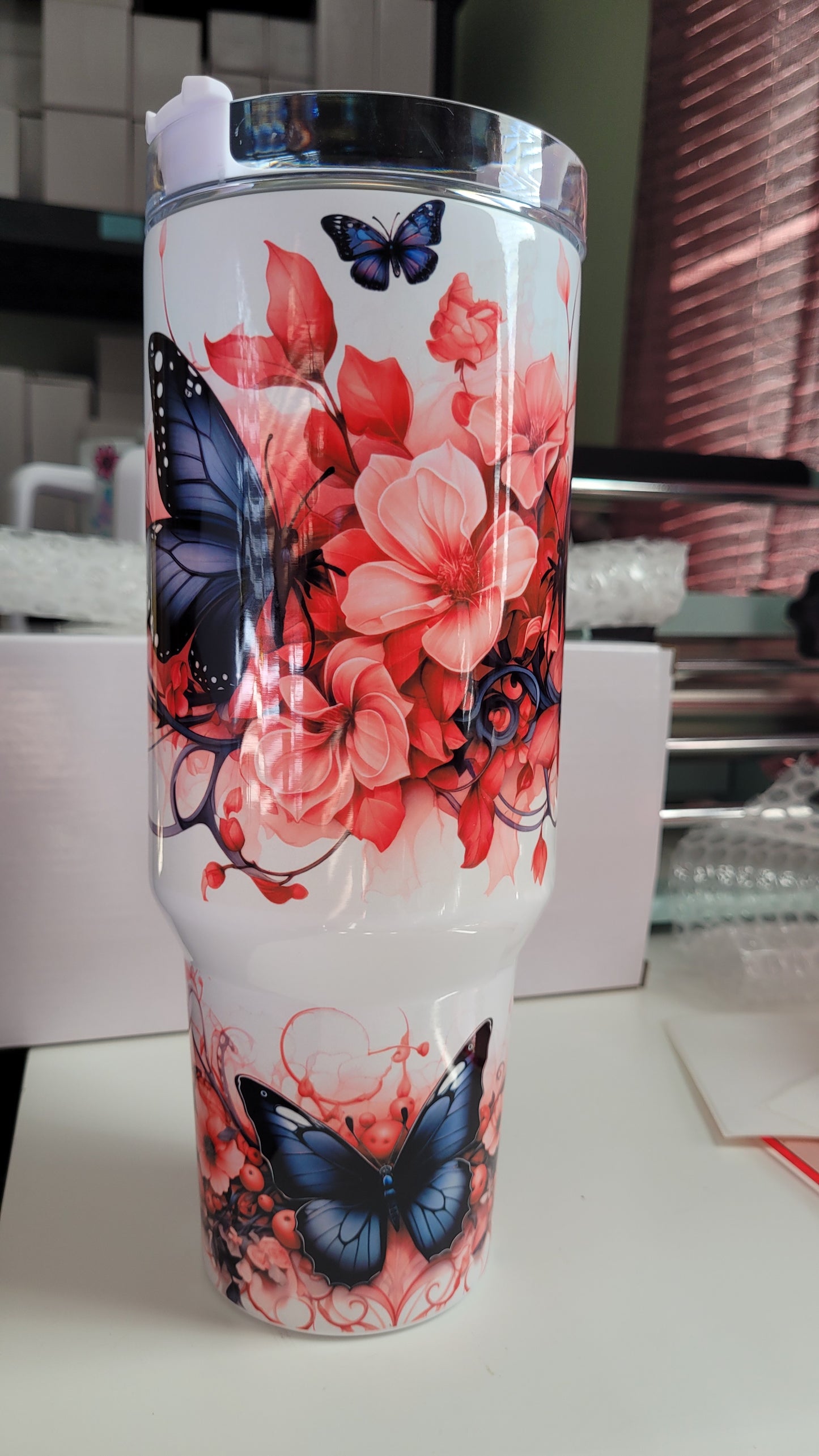 Gothic Butterfly 40oz tumbler