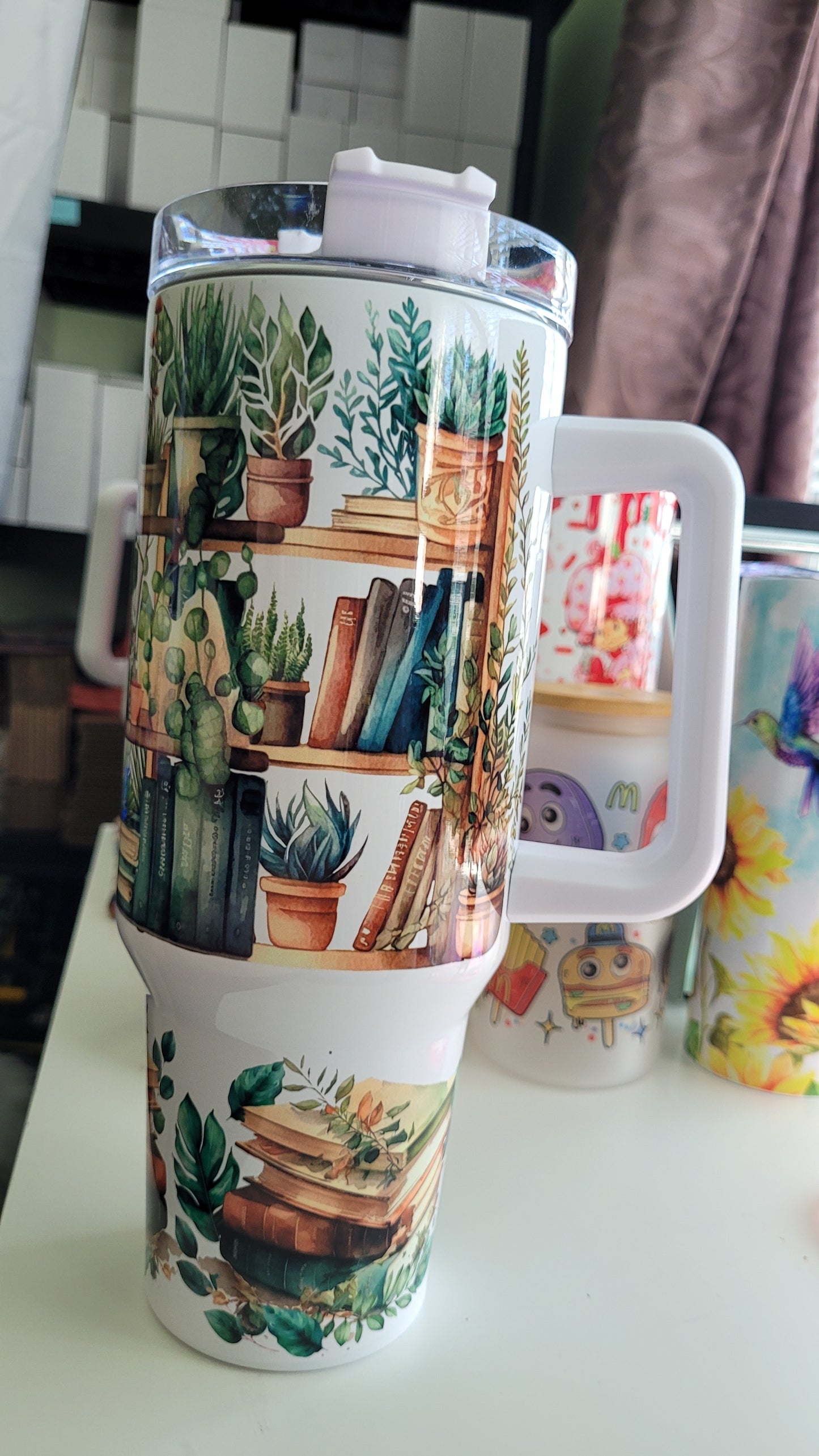 Books and plants 40oz tumbler