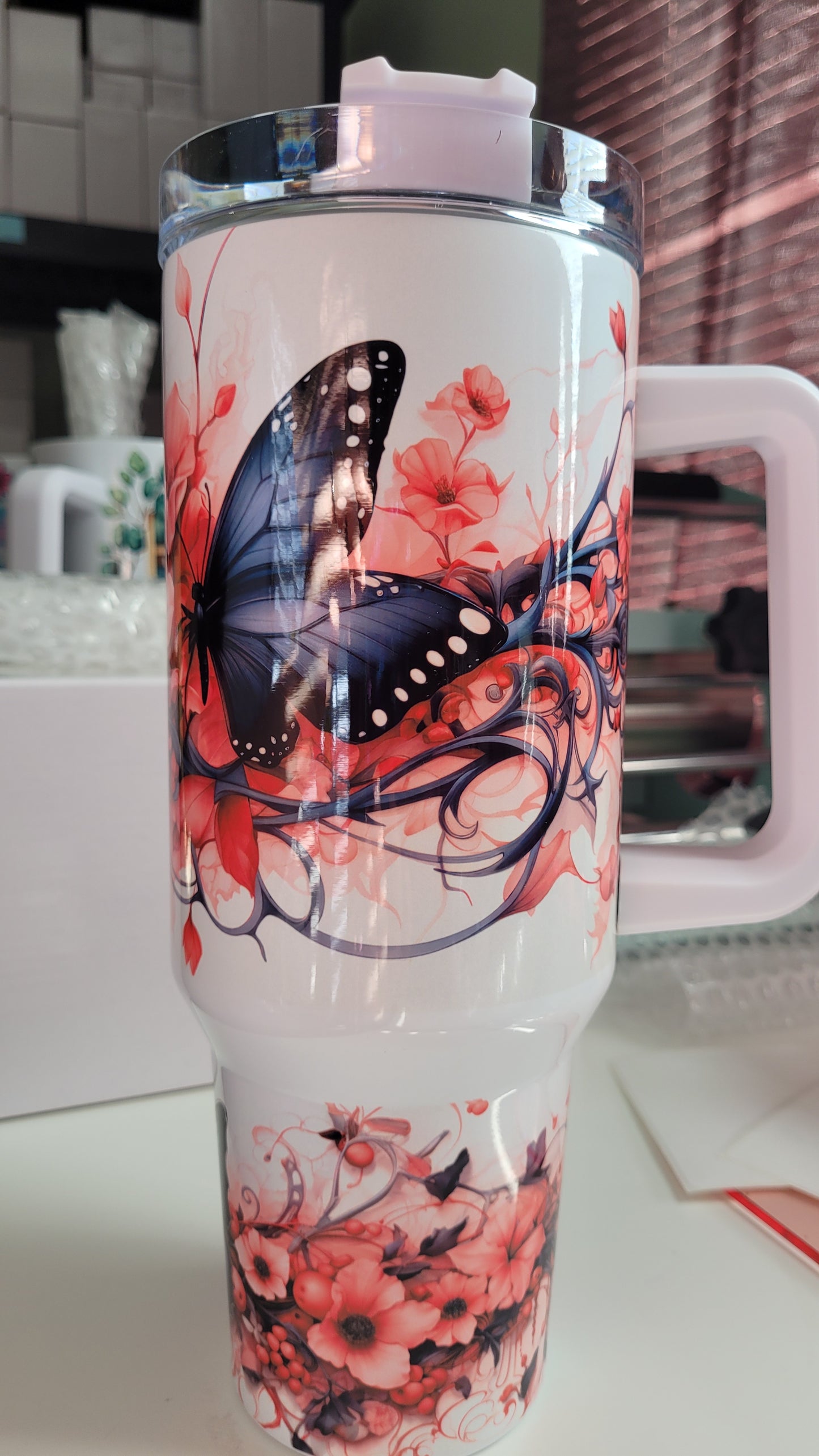 Gothic Butterfly 40oz tumbler